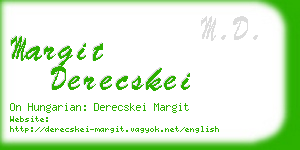 margit derecskei business card